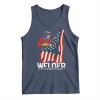 Welder Patriotic American Flag Tank Top - Wonder Print Shop