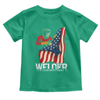 Welder Patriotic American Flag Toddler T Shirt - Wonder Print Shop
