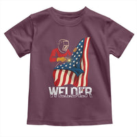 Welder Patriotic American Flag Toddler T Shirt - Wonder Print Shop