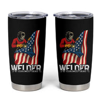 Welder Patriotic American Flag Tumbler Cup - Wonder Print Shop