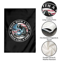 Walk With A Limp Weld Like A Pimp Garden Flag Funny Welding Welder Patriotic American Flag - Wonder Print Shop