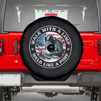 Walk With A Limp Weld Like A Pimp Spare Tire Cover Funny Welding Welder Patriotic American Flag - Wonder Print Shop
