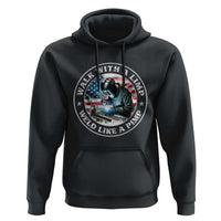 Walk With A Limp Weld Like A Pimp Hoodie Funny Welding Welder Patriotic American Flag - Wonder Print Shop