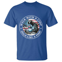 Walk With A Limp Weld Like A Pimp T Shirt Funny Welding Welder Patriotic American Flag - Wonder Print Shop