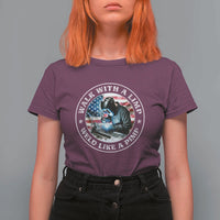 Walk With A Limp Weld Like A Pimp T Shirt For Women Funny Welding Welder Patriotic American Flag - Wonder Print Shop