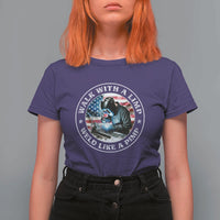 Walk With A Limp Weld Like A Pimp T Shirt For Women Funny Welding Welder Patriotic American Flag - Wonder Print Shop