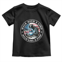 Walk With A Limp Weld Like A Pimp Toddler T Shirt Funny Welding Welder Patriotic American Flag - Wonder Print Shop