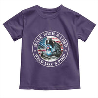 Walk With A Limp Weld Like A Pimp Toddler T Shirt Funny Welding Welder Patriotic American Flag - Wonder Print Shop