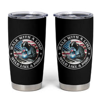 Walk With A Limp Weld Like A Pimp Tumbler Cup Funny Welding Welder Patriotic American Flag - Wonder Print Shop