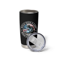 Walk With A Limp Weld Like A Pimp Tumbler Cup Funny Welding Welder Patriotic American Flag - Wonder Print Shop