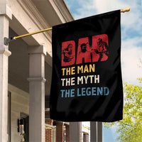 Dad The Man The Myth The Legend Garden Flag Funny Welder Welding - Wonder Print Shop