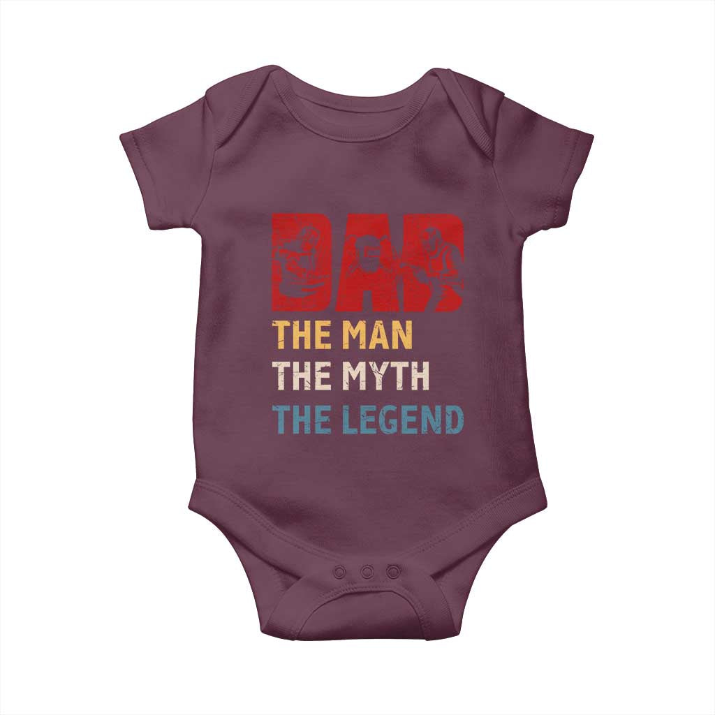Dad The Man The Myth The Legend Baby Onesie Funny Welder Welding - Wonder Print Shop