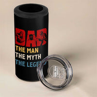 Dad The Man The Myth The Legend 4 in 1 Can Cooler Tumbler Funny Welder Welding - Wonder Print Shop