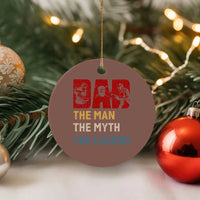 Dad The Man The Myth The Legend Ceramic Ornament Funny Welder Welding - Wonder Print Shop
