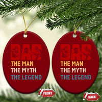 Dad The Man The Myth The Legend Ceramic Ornament Funny Welder Welding - Wonder Print Shop