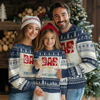 Dad The Man The Myth The Legend Ugly Christmas Sweater Funny Welder Welding - Wonder Print Shop