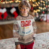 Dad The Man The Myth The Legend Ugly Christmas Sweater Funny Welder Welding - Wonder Print Shop