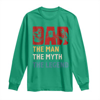 Dad The Man The Myth The Legend Long Sleeve Shirt Funny Welder Welding - Wonder Print Shop
