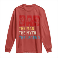 Dad The Man The Myth The Legend Long Sleeve Shirt Funny Welder Welding - Wonder Print Shop
