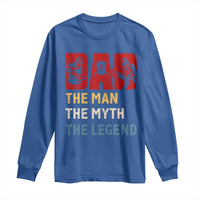 Dad The Man The Myth The Legend Long Sleeve Shirt Funny Welder Welding - Wonder Print Shop