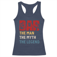 Dad The Man The Myth The Legend Racerback Tank Top Funny Welder Welding - Wonder Print Shop