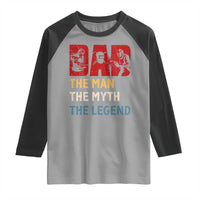 Dad The Man The Myth The Legend Raglan Shirt Funny Welder Welding - Wonder Print Shop