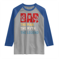 Dad The Man The Myth The Legend Raglan Shirt Funny Welder Welding - Wonder Print Shop