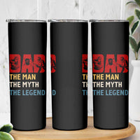 Dad The Man The Myth The Legend Skinny Tumbler Funny Welder Welding - Wonder Print Shop