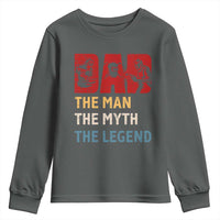 Dad The Man The Myth The Legend Youth Sweatshirt Funny Welder Welding - Wonder Print Shop