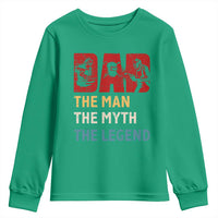 Dad The Man The Myth The Legend Youth Sweatshirt Funny Welder Welding - Wonder Print Shop