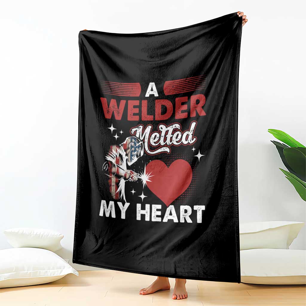 Funny Welding Welder Wife Girlfriend Throw Blanket - Wonder Print Shop