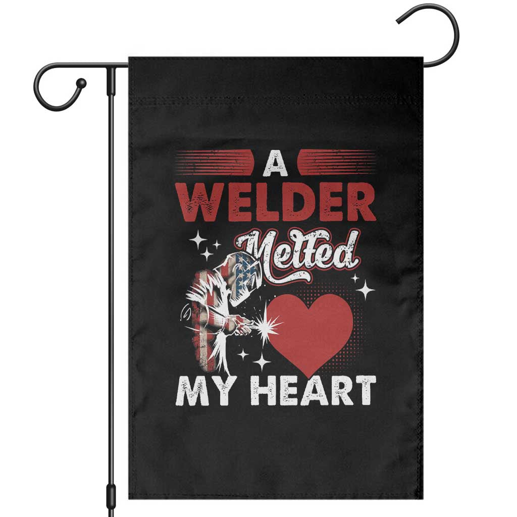 Funny Welding Welder Wife Girlfriend Garden Flag - Wonder Print Shop