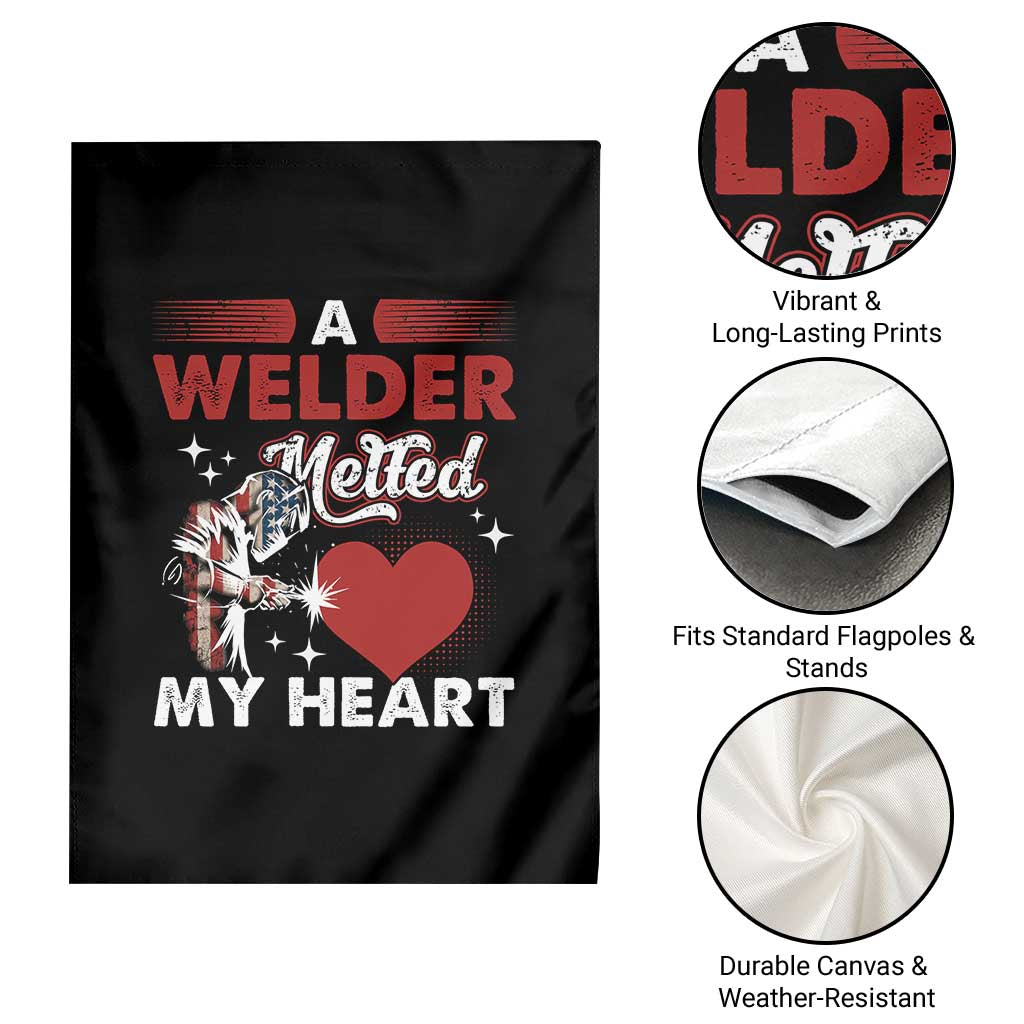 Funny Welding Welder Wife Girlfriend Garden Flag - Wonder Print Shop