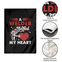 Funny Welding Welder Wife Girlfriend Garden Flag - Wonder Print Shop