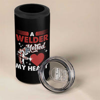 Funny Welding Welder Wife Girlfriend 4 in 1 Can Cooler Tumbler - Wonder Print Shop
