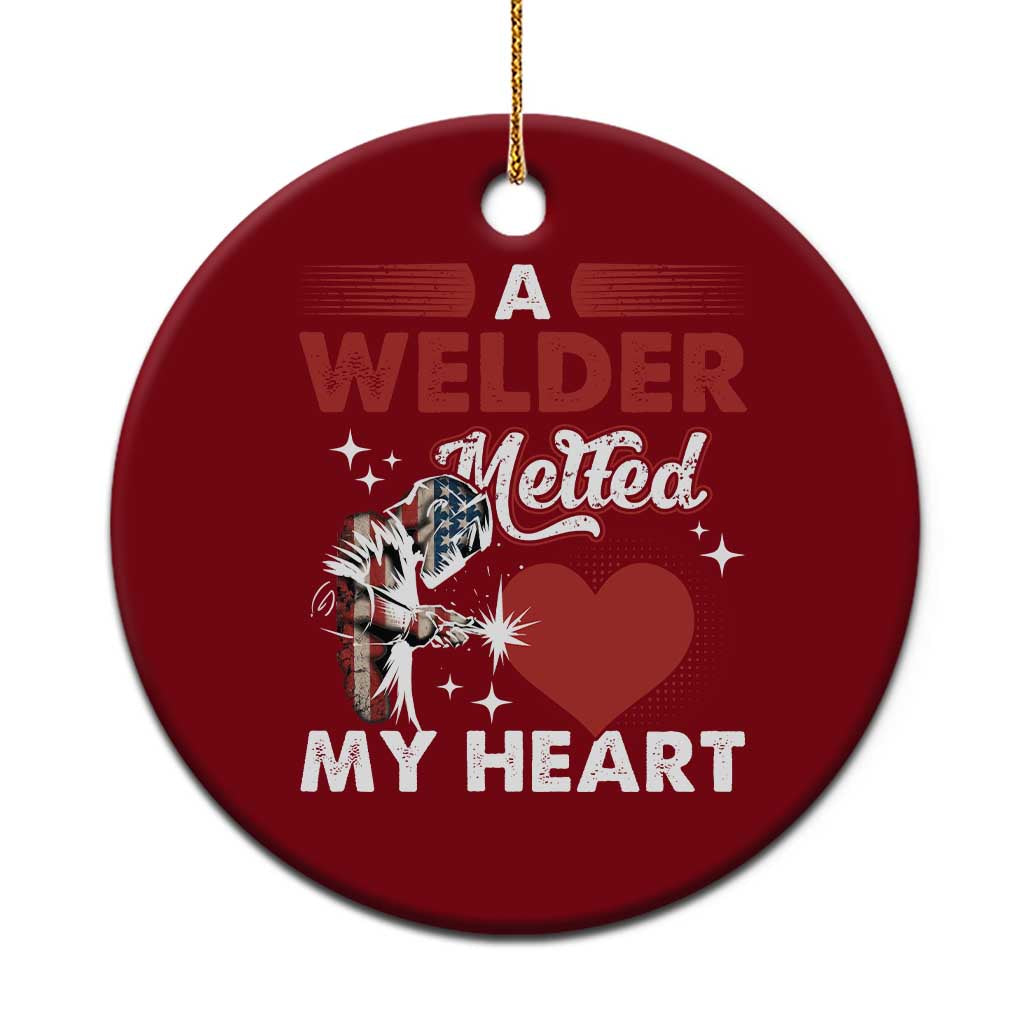 Funny Welding Welder Wife Girlfriend Ceramic Ornament - Wonder Print Shop
