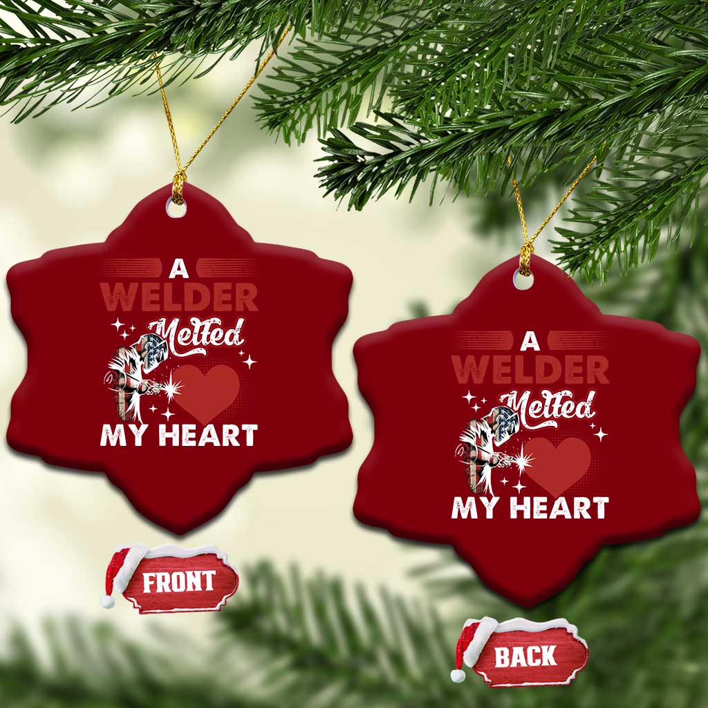 Funny Welding Welder Wife Girlfriend Ceramic Ornament - Wonder Print Shop