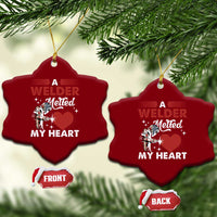 Funny Welding Welder Wife Girlfriend Ceramic Ornament - Wonder Print Shop