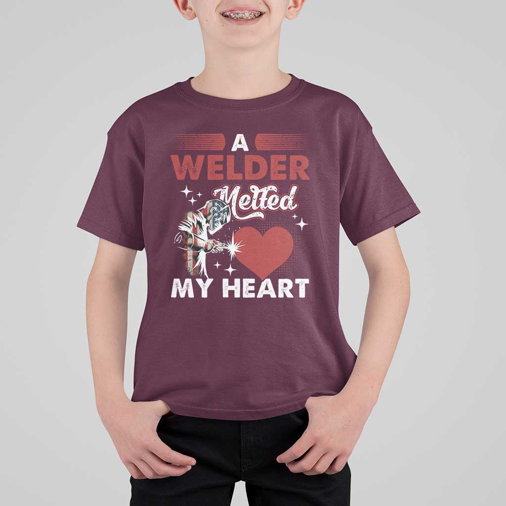 Funny Welding Welder Wife Girlfriend T Shirt For Kid - Wonder Print Shop