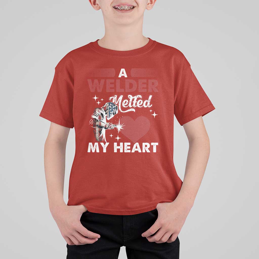 Funny Welding Welder Wife Girlfriend T Shirt For Kid - Wonder Print Shop