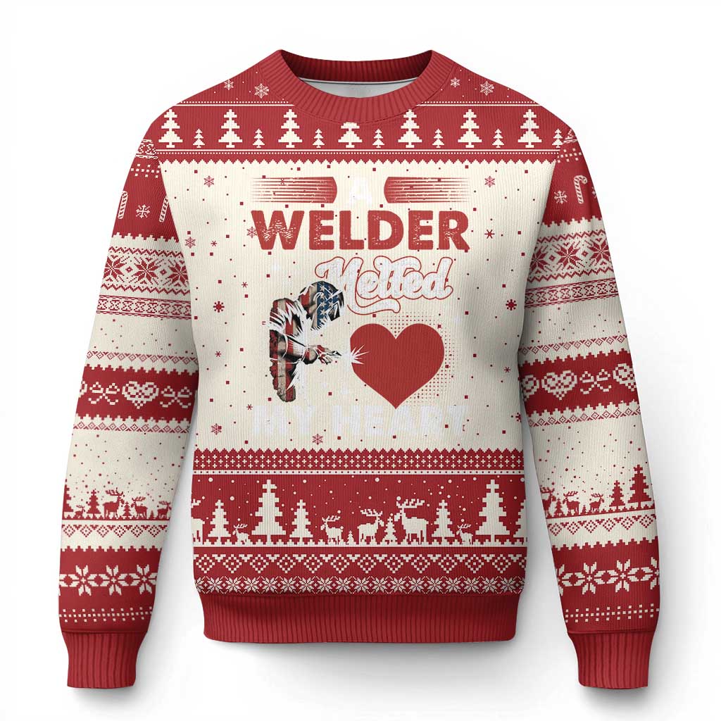 Funny Welding Welder Wife Girlfriend Ugly Christmas Sweater - Wonder Print Shop