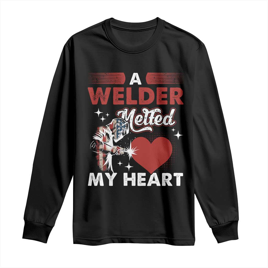 Funny Welding Welder Wife Girlfriend Long Sleeve Shirt - Wonder Print Shop