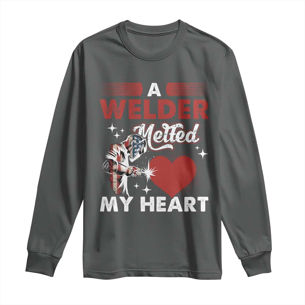Funny Welding Welder Wife Girlfriend Long Sleeve Shirt - Wonder Print Shop