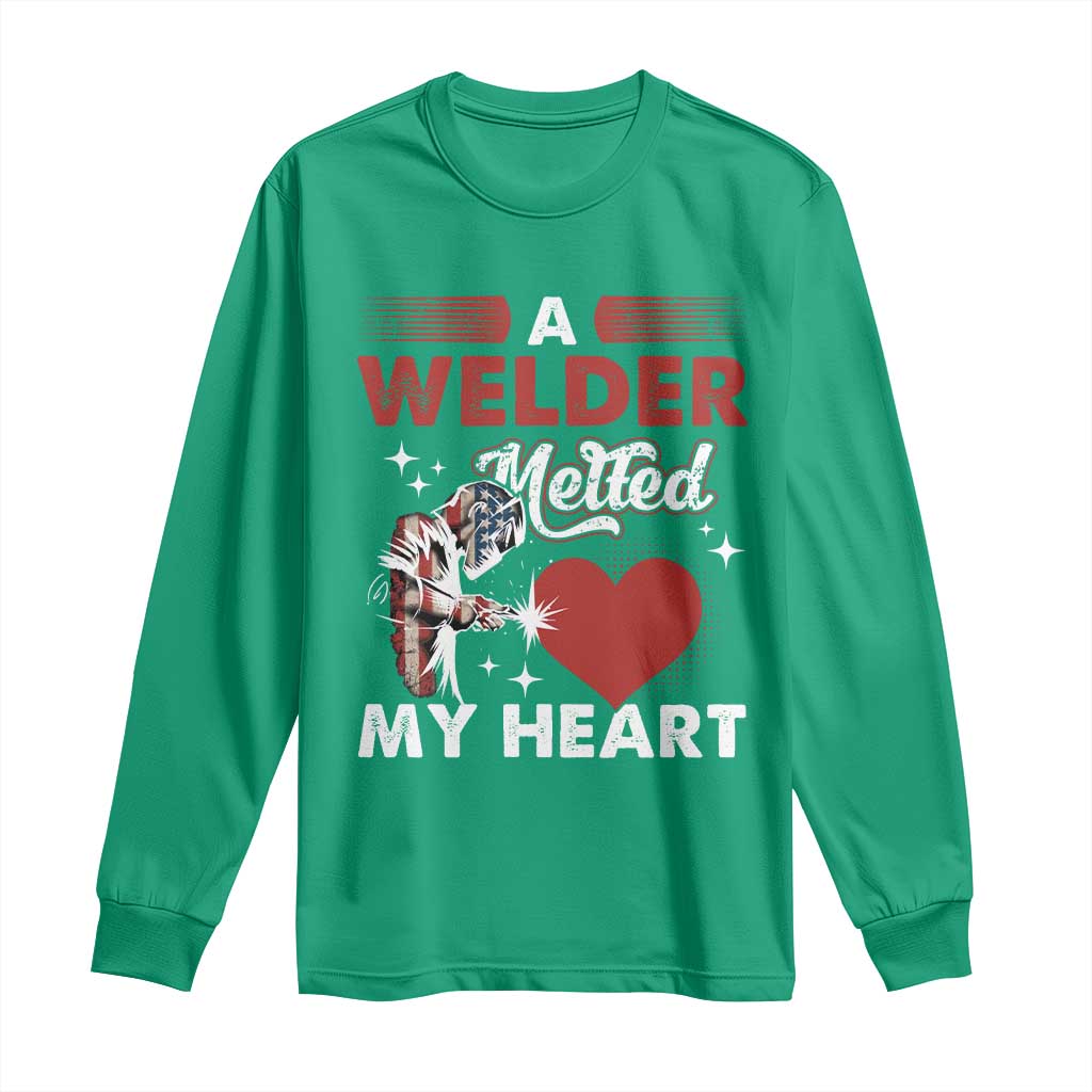 Funny Welding Welder Wife Girlfriend Long Sleeve Shirt - Wonder Print Shop