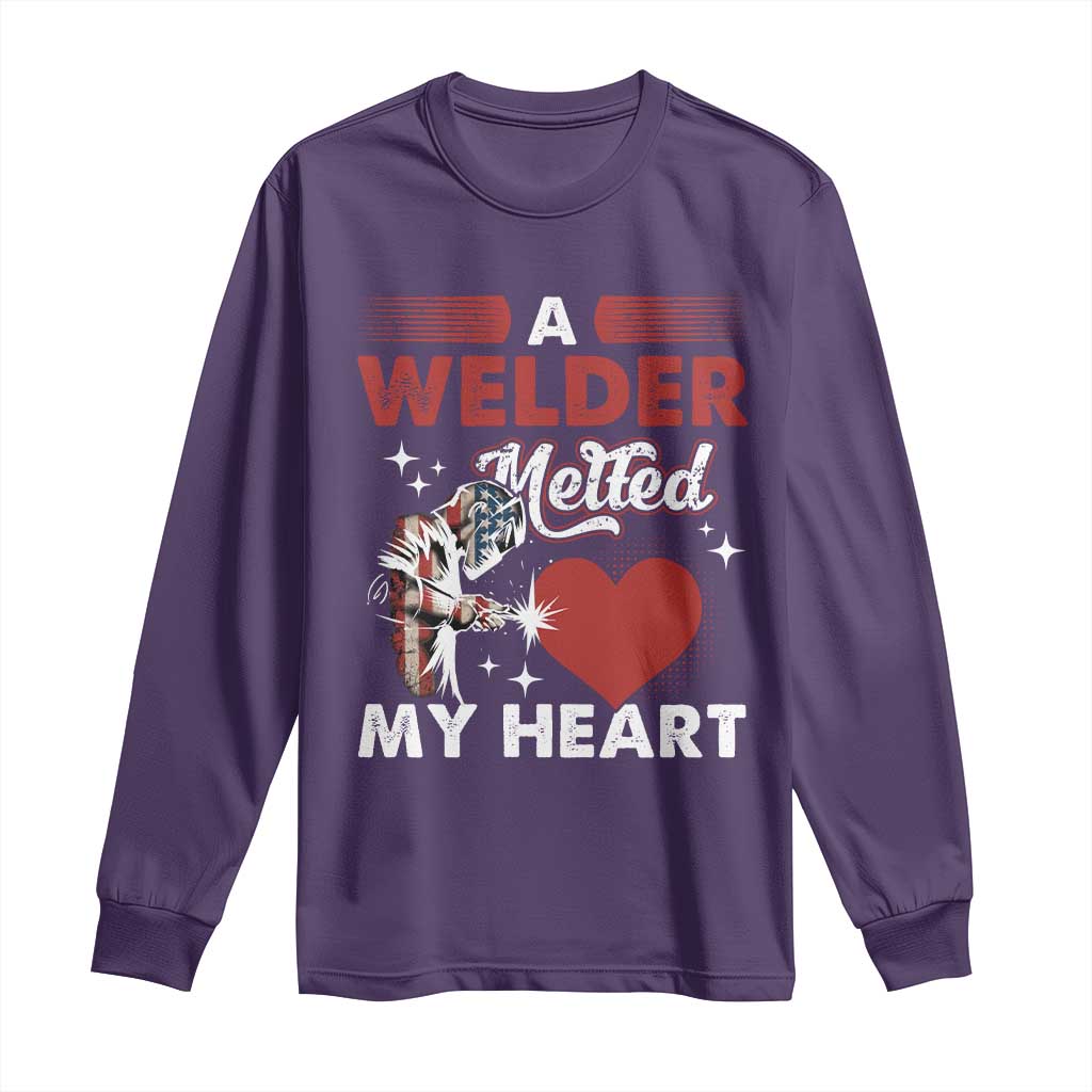Funny Welding Welder Wife Girlfriend Long Sleeve Shirt - Wonder Print Shop