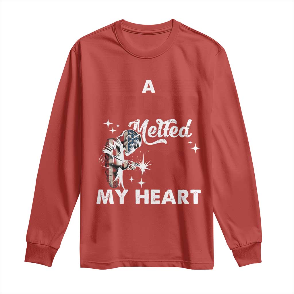 Funny Welding Welder Wife Girlfriend Long Sleeve Shirt - Wonder Print Shop