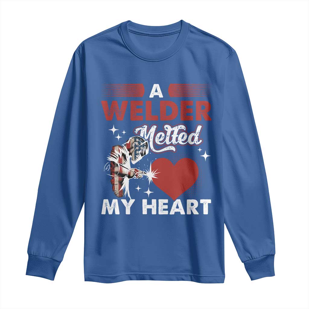 Funny Welding Welder Wife Girlfriend Long Sleeve Shirt - Wonder Print Shop