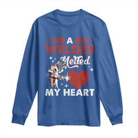 Funny Welding Welder Wife Girlfriend Long Sleeve Shirt - Wonder Print Shop
