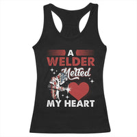 Funny Welding Welder Wife Girlfriend Racerback Tank Top - Wonder Print Shop