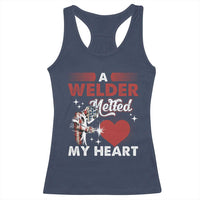 Funny Welding Welder Wife Girlfriend Racerback Tank Top - Wonder Print Shop